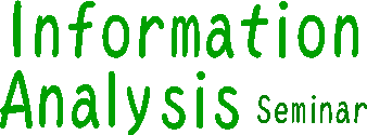 Information Analysis Seminar